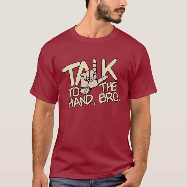Sprechen Sie mit dem Shirt Hand - wählen Sie Stil, (Vorderseite)