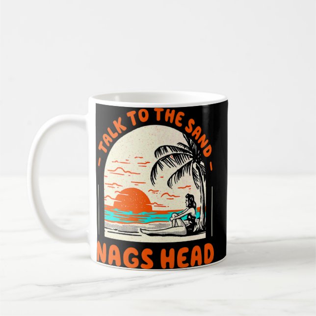 Sprechen Sie mit den Sandnags Head Beach North Car Kaffeetasse (Links)