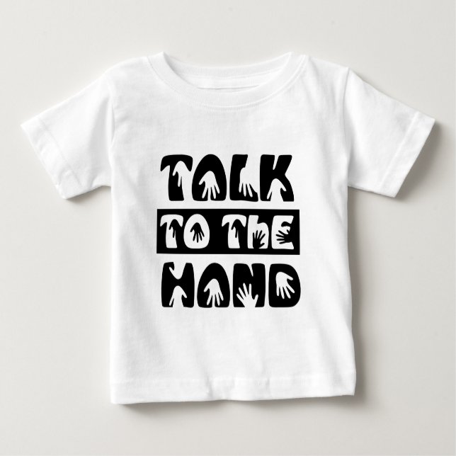 Sprechen Sie mit der Hand Baby T-shirt (Vorderseite)