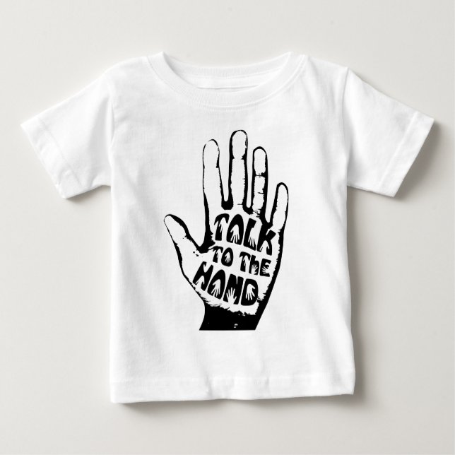 Sprechen Sie mit der Hand Baby T-shirt (Vorderseite)
