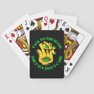 SPRECHEN SIE MIT DER HAND, DAS GESICHT IST NICHT l Spielkarten