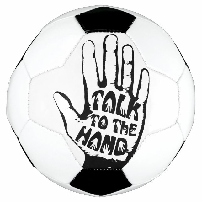 Sprechen Sie mit der Hand Fußball (Vorderseite)
