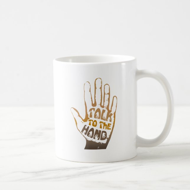 Sprechen Sie mit der Hand Kaffeetasse (Rechts)