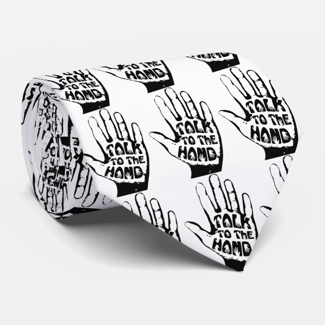 Sprechen Sie mit der Hand Krawatte (Gerollt)