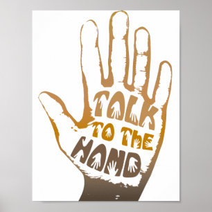 Sprechen Sie mit der Hand Poster