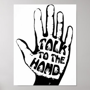 Sprechen Sie mit der Hand Poster