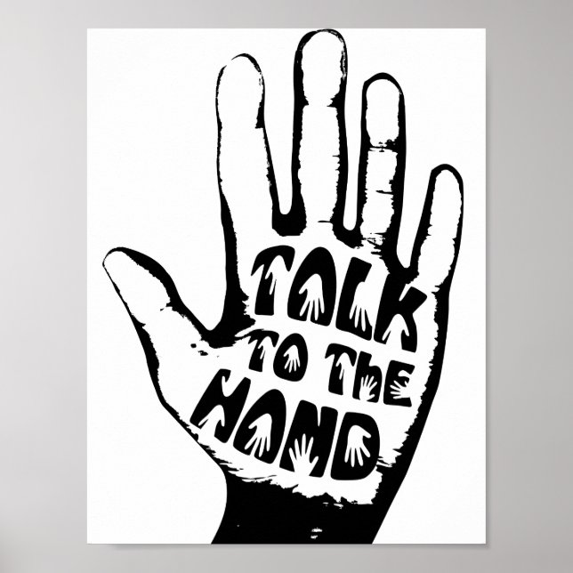 Sprechen Sie mit der Hand Poster (Vorne)