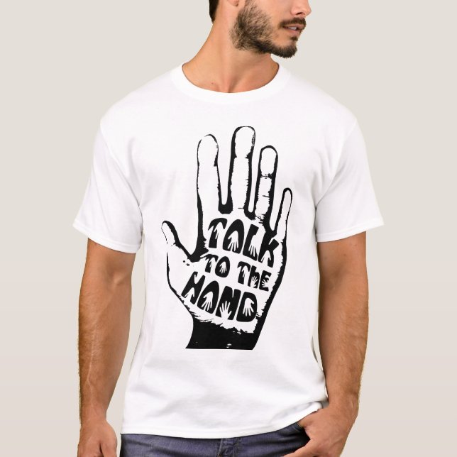 Sprechen Sie mit der Hand T-Shirt (Vorderseite)