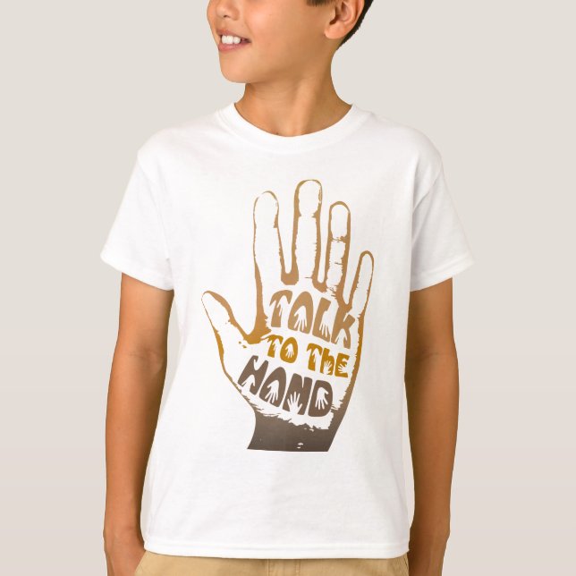 Sprechen Sie mit der Hand T-Shirt (Vorderseite)