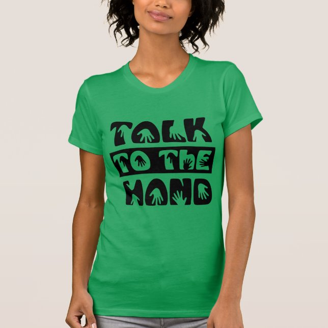 Sprechen Sie mit der Hand T-Shirt (Vorderseite)