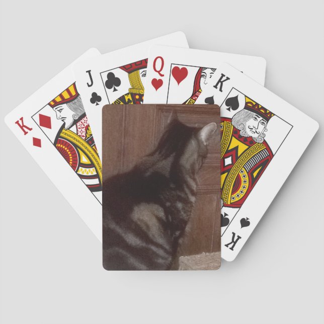 Sprechen Sie mit der Hinterhälfte Spielkarten (Rückseite)