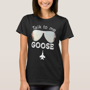 Sprechen Sie mit mir Gans-Baby oder Mädchen Geweh T-Shirt