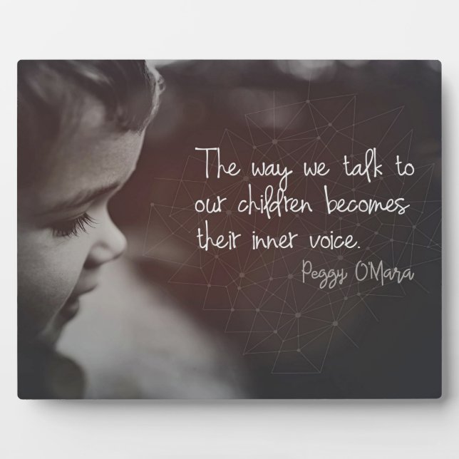 Sprechen Sie mit unseren Kindern Fotoplatte (Vorderseite)