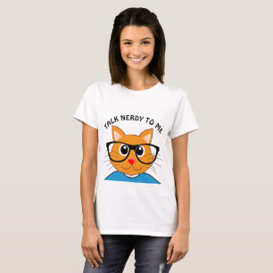 SPRECHEN SIE NERDY MIT MIR.Funny Cat T - Shirt