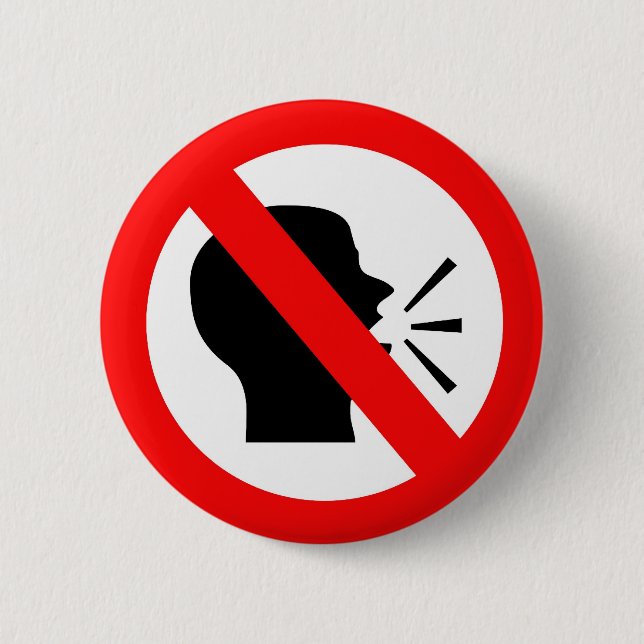 Sprechen Sie nicht Button (Vorderseite)