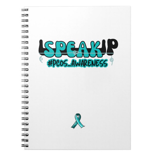 Sprechen Sie PCOS Polyzystisches Ovarialsyndrom Be Notizblock (Vorderseite)