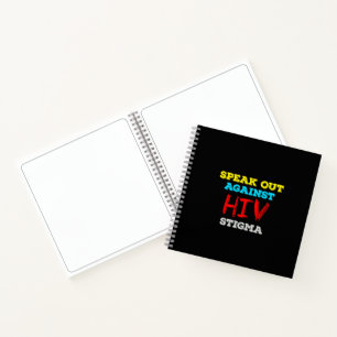 Sprechen Sie sich gegen HIV-Stigma aus - AIDS-Bewu Notizbuch