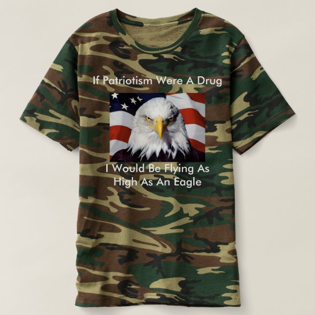Sprechen Sie über Ihren Patriotismus T-Shirt (Design vorne)
