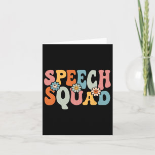 Sprechen Squad Spaß auf dem Weg zu Schülern Karte