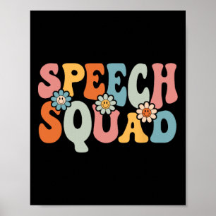 Sprechen Squad Spaß auf dem Weg zu Schülern Poster