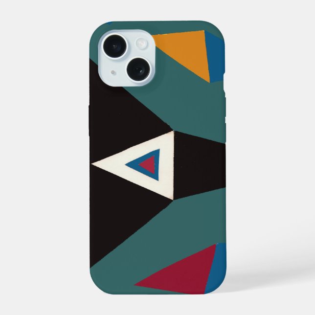sprechen über Geometrie iPhone 15 Hülle (Rückseite)