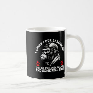 Sprechen vier Sprachen Englisch Unflätigkeit Sarka Kaffeetasse