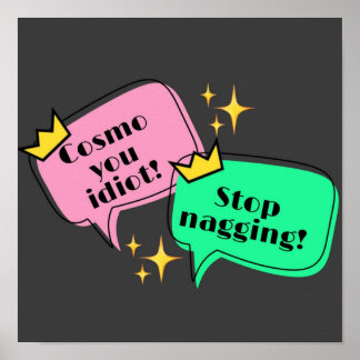 SPRECHEN VON BUBBLE WANDA COSMO POSTER