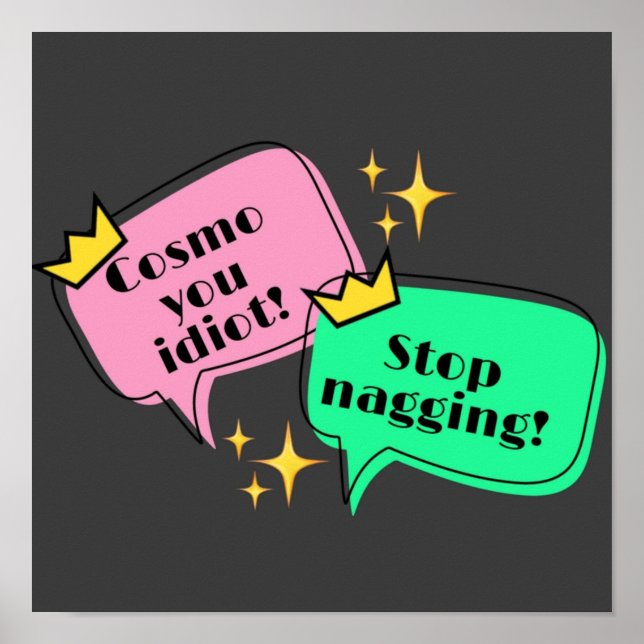 SPRECHEN VON BUBBLE WANDA COSMO POSTER (Vorne)