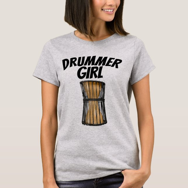 SPRECHEN VON TROCKENLADIEN DRUMMER-MÄDCHEN-T - SHI T-Shirt (Vorderseite)