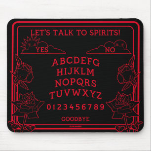Sprechen wir mit Spirits Black Red Gothic Mouse Pa Mousepad