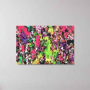 Sprechende Farben - Eingewickelte Leinwand / Abstr