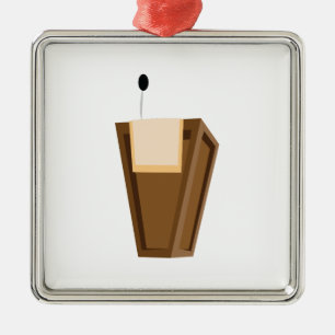 Sprechendes Podium Silbernes Ornament