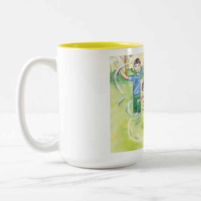 Sprechenfreund-Tasse Zweifarbige Tasse (Links)