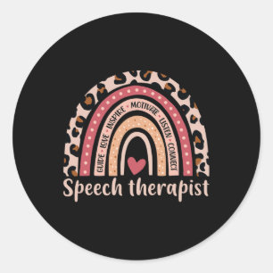 Sprechtherapeut 100. Tag der Schule Rede Therap Runder Aufkleber