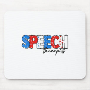 Sprechtherapeut 4. Juli Slp Sprachpathologie Mousepad