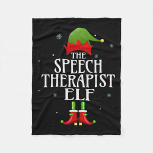 Sprechtherapeut Elf Xmas Matching Family Group Fleecedecke