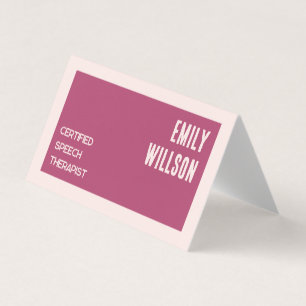 Sprechtherapeut QR geklappt Visitenkarten