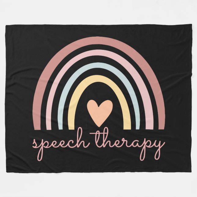 Sprechtherapie I Fleecedecke (Vorderseite (Horizontal))