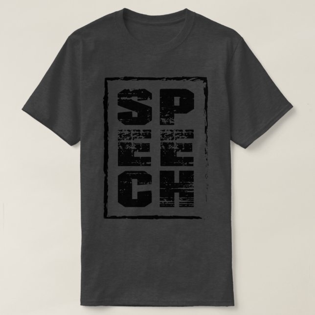 Sprechtherapie Rede T-Shirt (Design vorne)