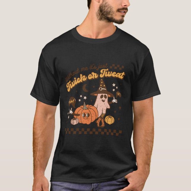 Sprechtherapie Retro Spooky Fall Pumpkin Pathologi T-Shirt (Vorderseite)