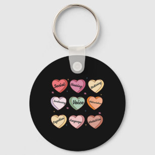 Sprechtherapie Valentine Slp Slpa Candy Heart Conv Schlüsselanhänger