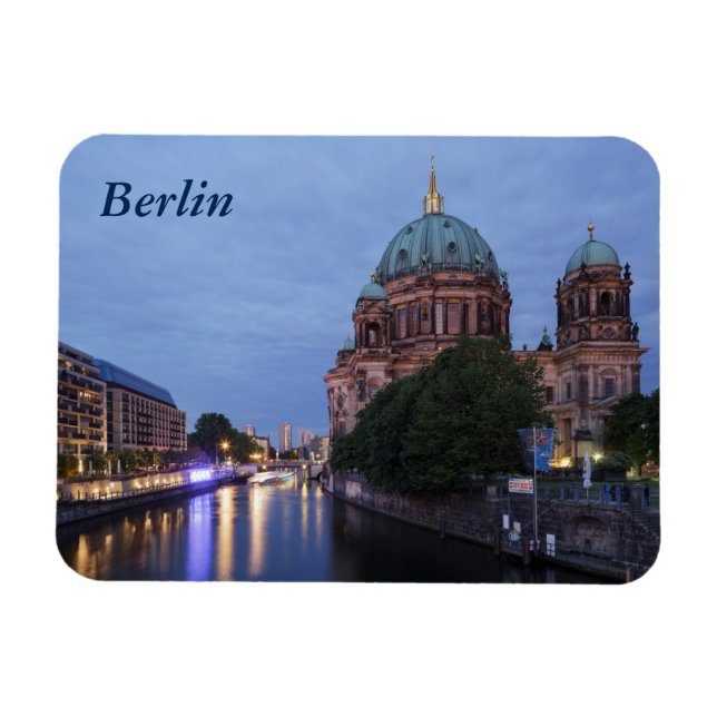 Spree und Kathedrale in Berlin Magnet (Horizontal)