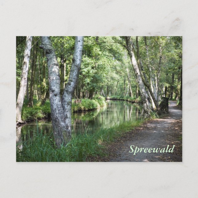 Spreewald Canal Postkarte (Vorderseite)