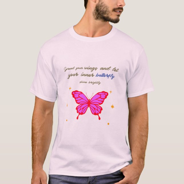 Spreizen Sie Ihre Flügel T-Shirt (Vorderseite)