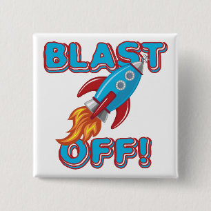Sprengen Sie weg Rocket-Schiff Button