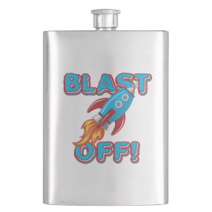 Sprengen Sie weg Rocket-Schiff Flachmann