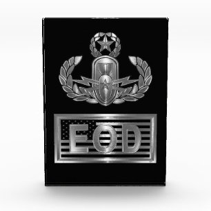 Sprengkörper-Entsorgungskapsel Wings USA-Flagge Fotoblock