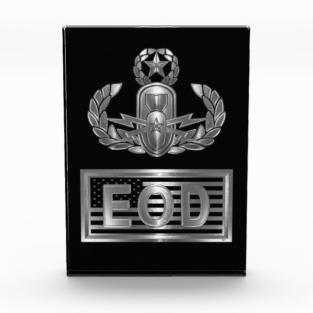 Sprengkörper-Entsorgungskapsel Wings USA-Flagge Fotoblock (Vorderseite)