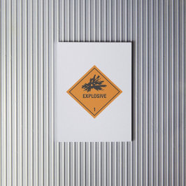 Sprengstoff-1-Etikett Aufkleber