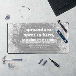 SPREZZATURA: DIE ITALIENISCHE MODEKUNST-BlackDenim Schreibtischunterlage